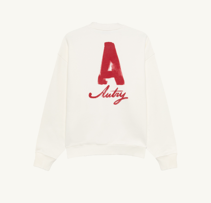 SUDADERA HERITAGE CON EFECTO USADO UNISEX BLANCO